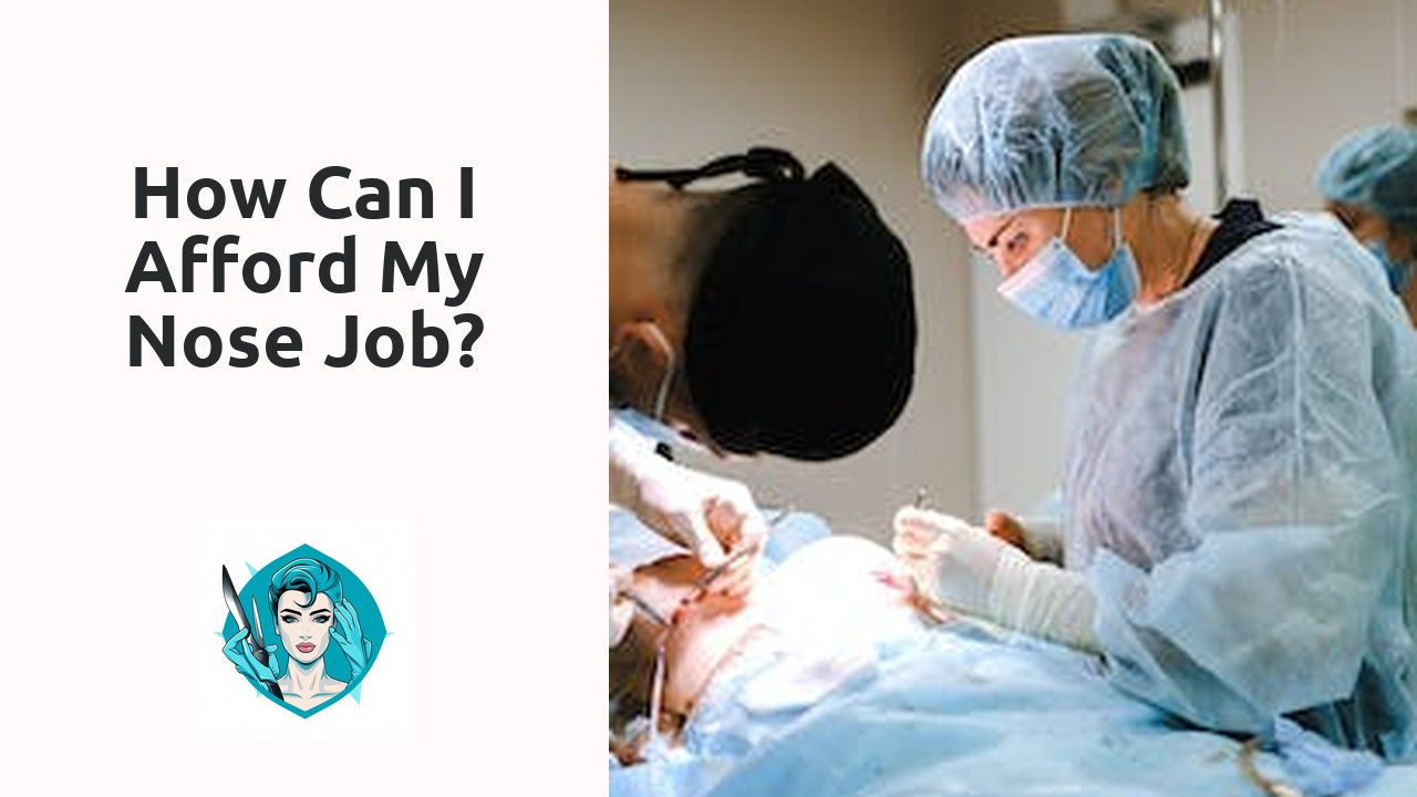 How can I afford my nose job?