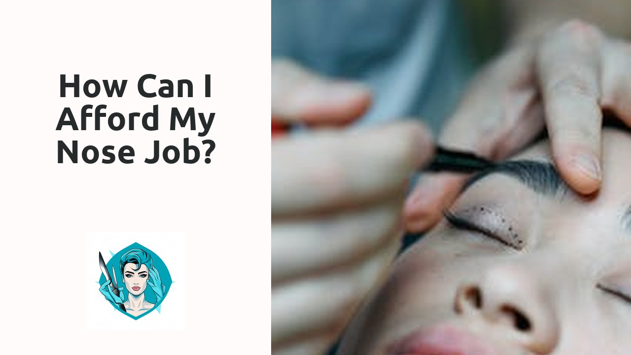 How can I afford my nose job?