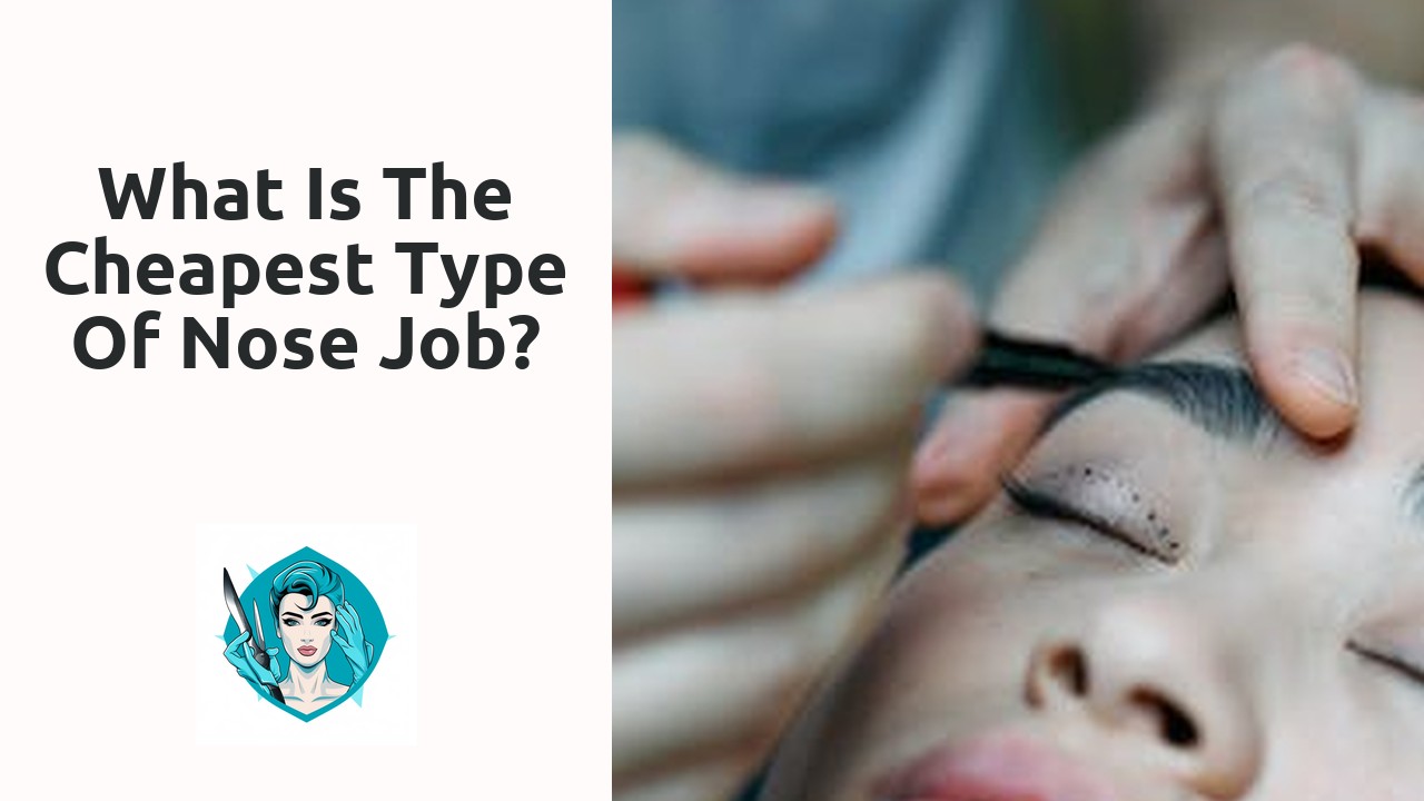 What is the cheapest type of nose job?